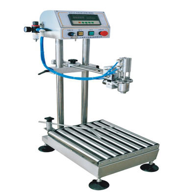 Single head weighing and filling machine