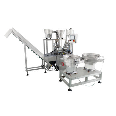 Gel tube four-piece automatic upper tube filling and capping machine