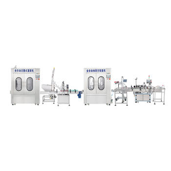 Sauce filling and capping labeling production line