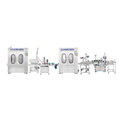 Sauce filling and capping labeling production line